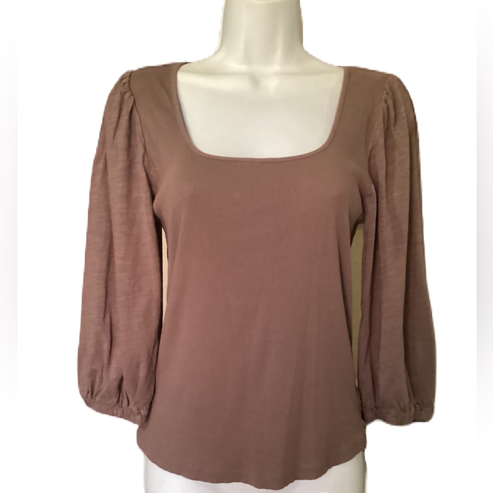 Sanctuary 3/4 balloon sleeve top. M